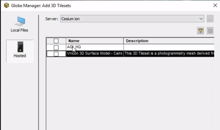 Integrating with STK STK tileset list