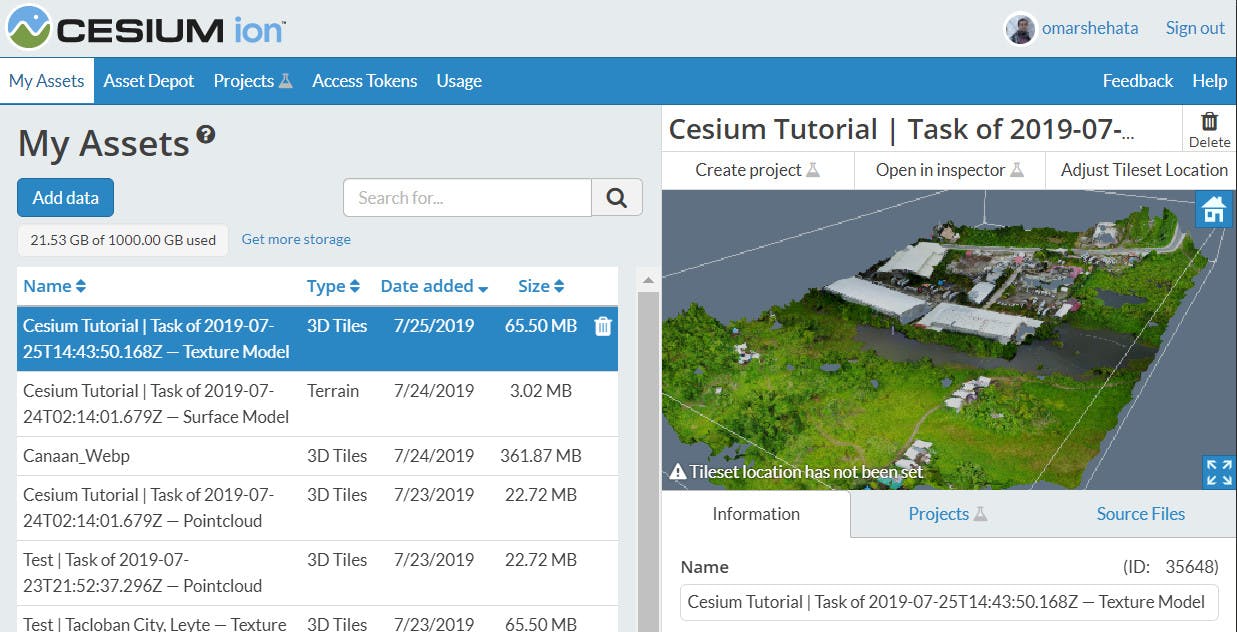 Integrating with WebODM Asset Preview