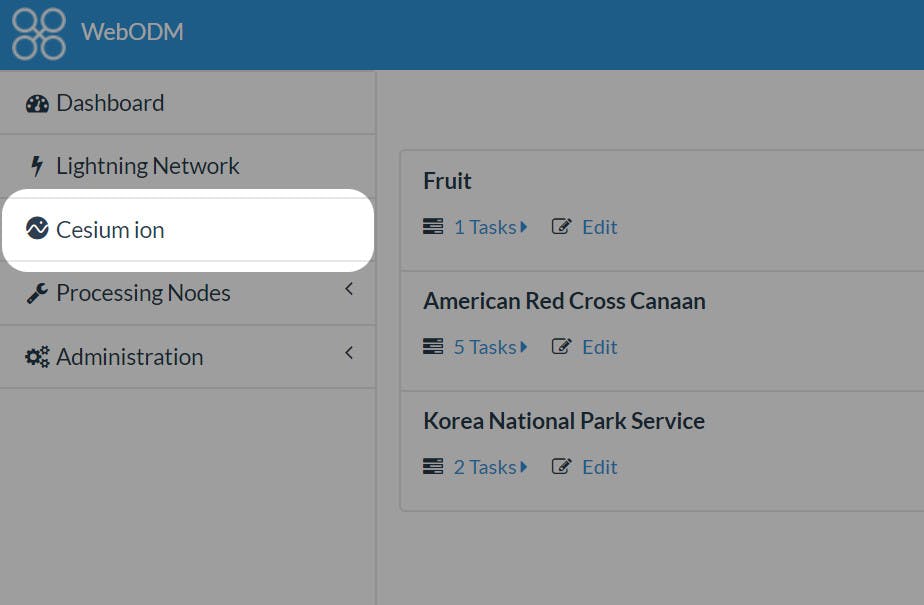 Integrating with WebODM CesiumTab