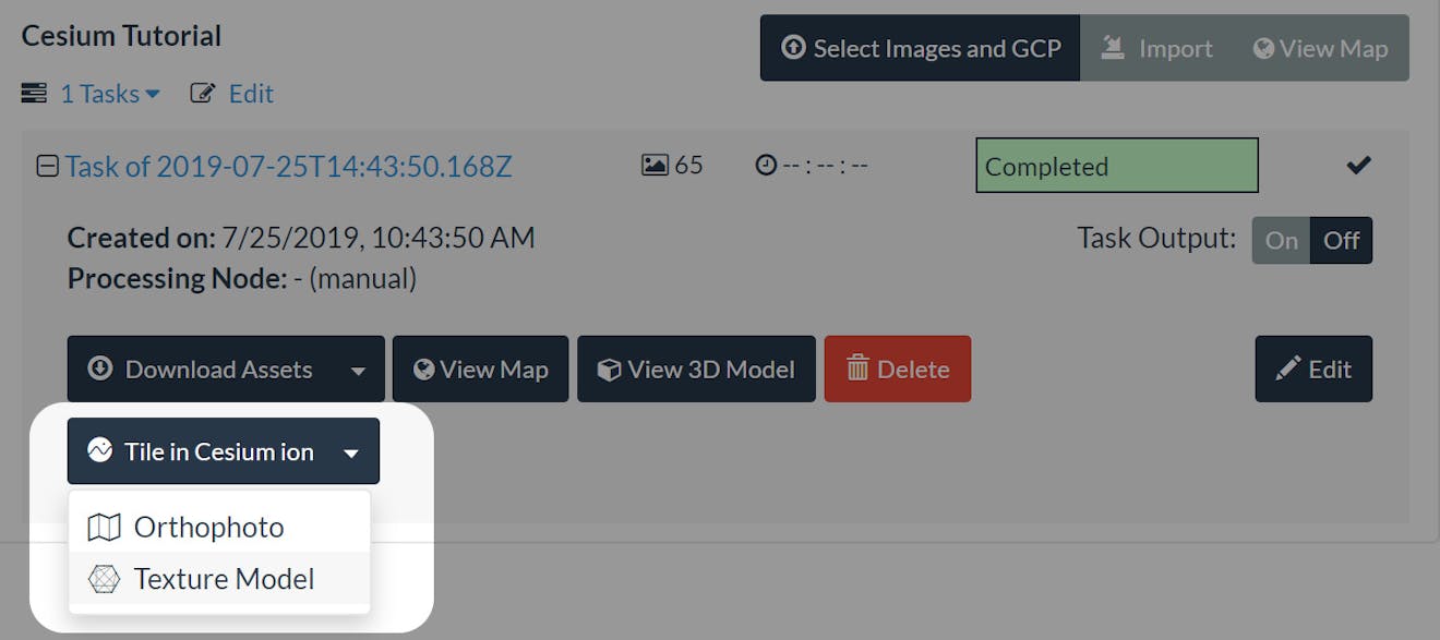 Integrating with WebODM Tile Texture Model