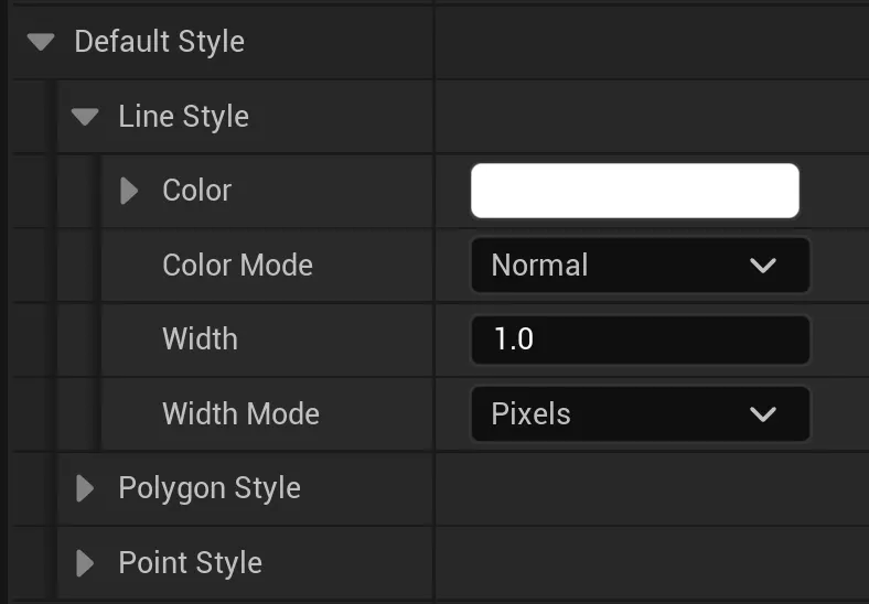 Default style property on the Cesium Vector Tiles overlay