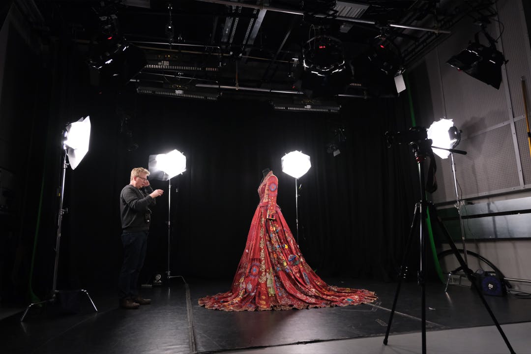 Red Dress Photogrammetry at Bath Spa University's Newton Park Campus