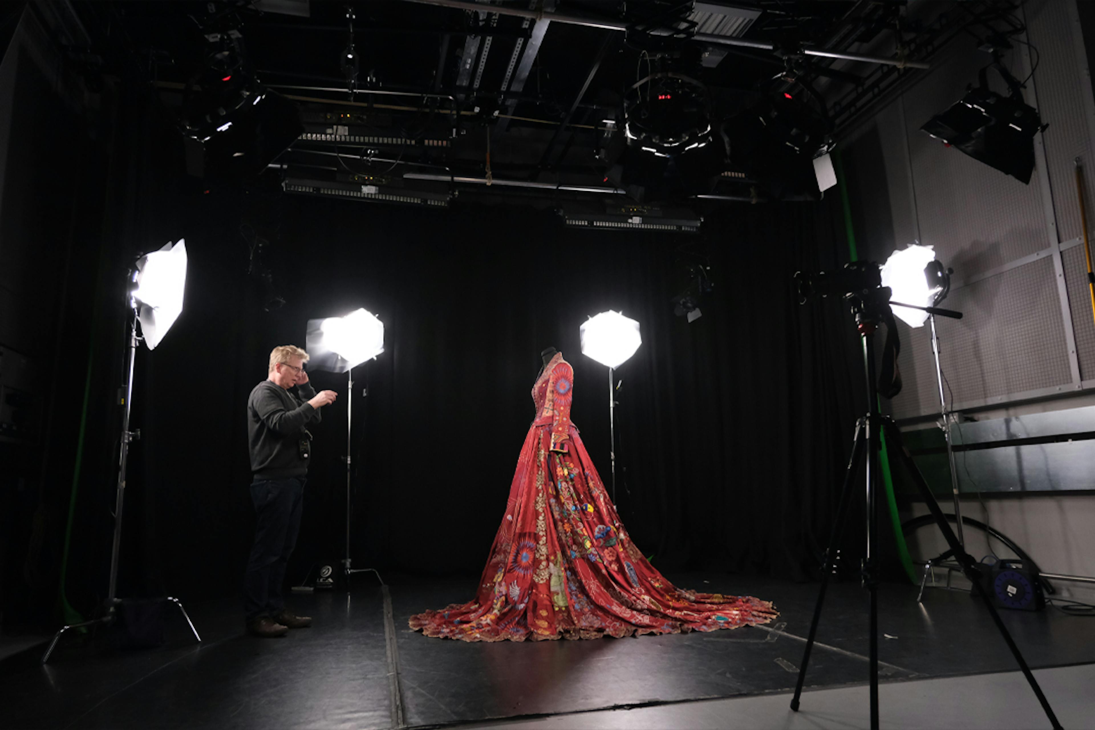 Red Dress Photogrammetry at Bath Spa University's Newton Park Campus