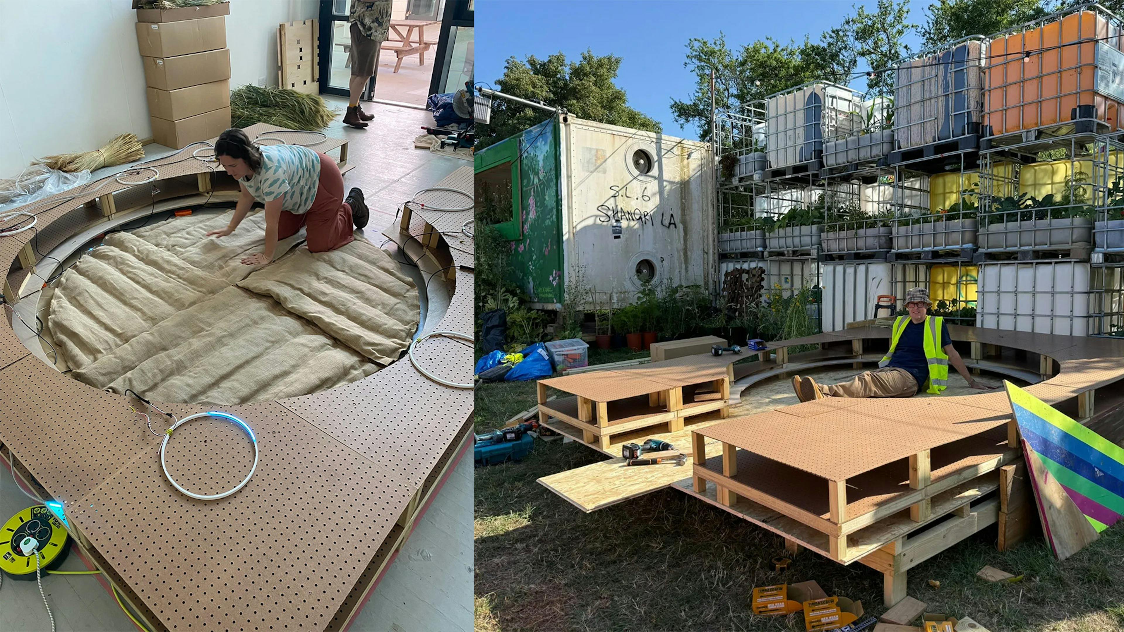 Modular installation base, developed by Dave Webb