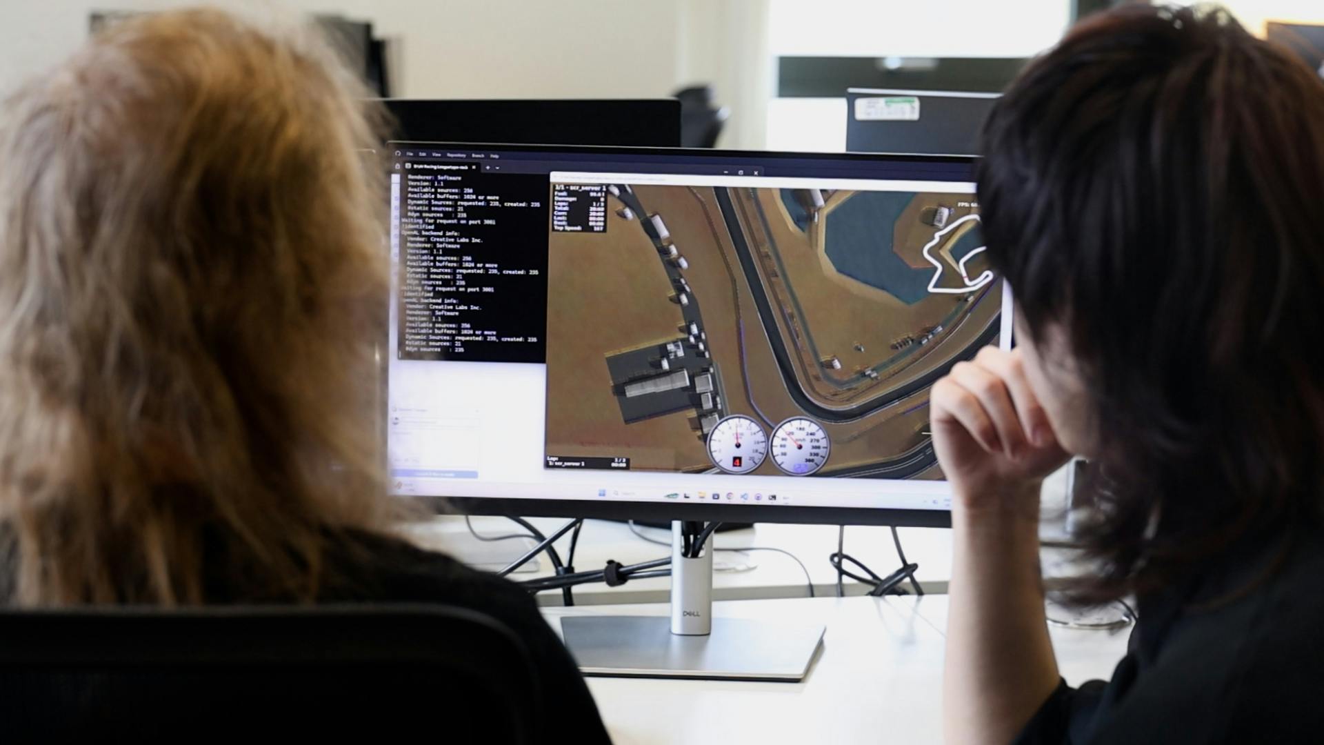 Student team working on IBM AI Racing Challenge