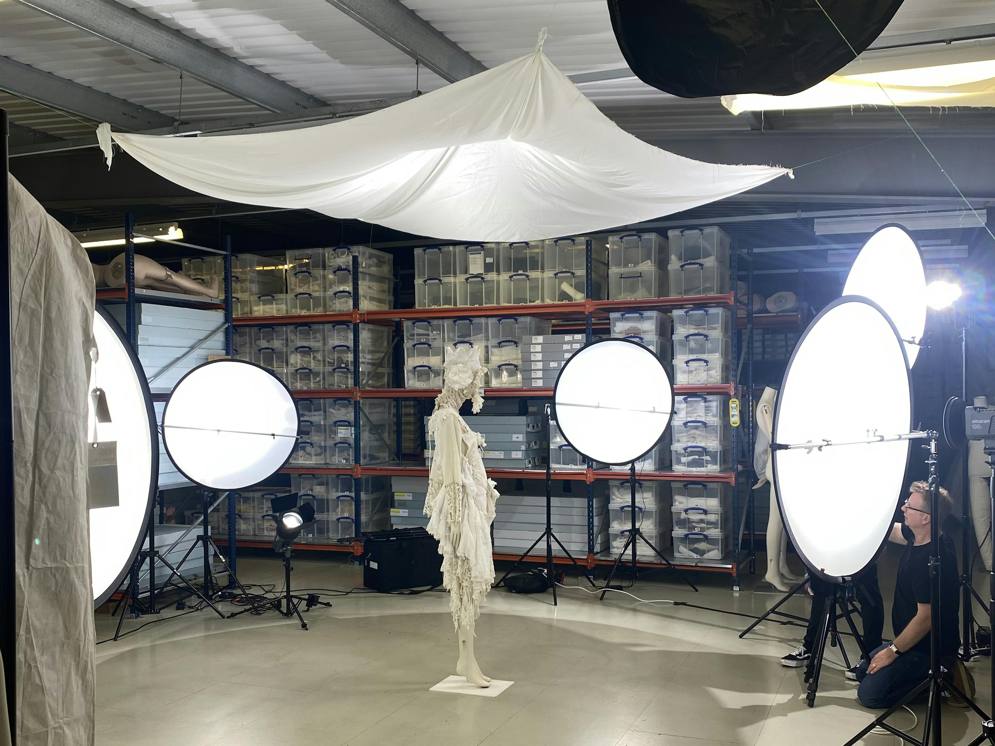 Temporary scanning studio