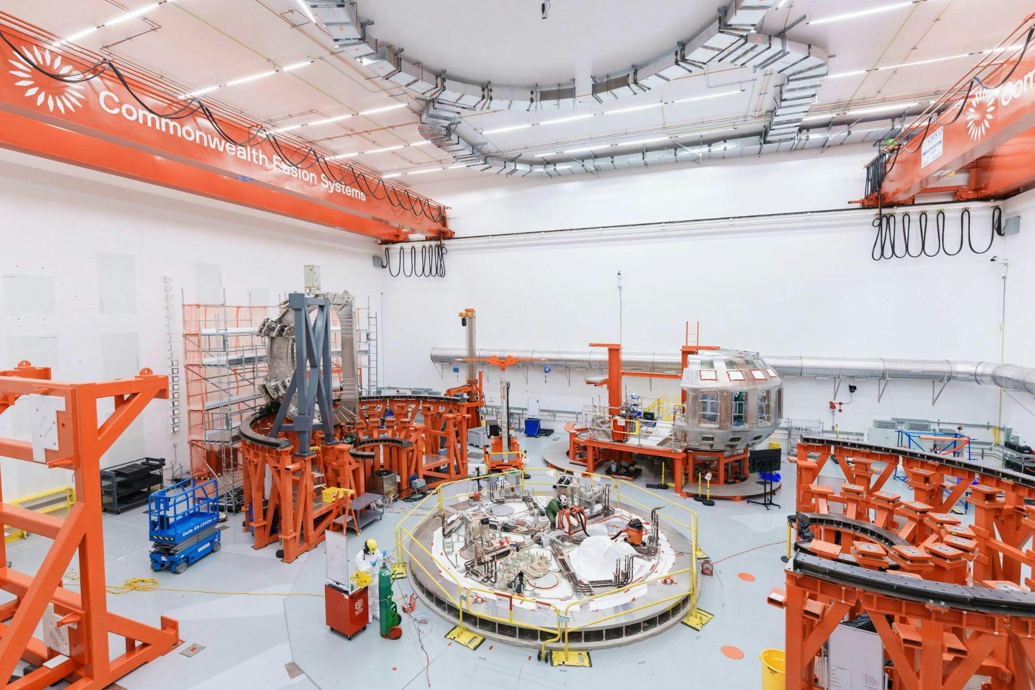 The tokamak hall at Commonwealth Fusion Systems' campus in Devens, Massachusetts