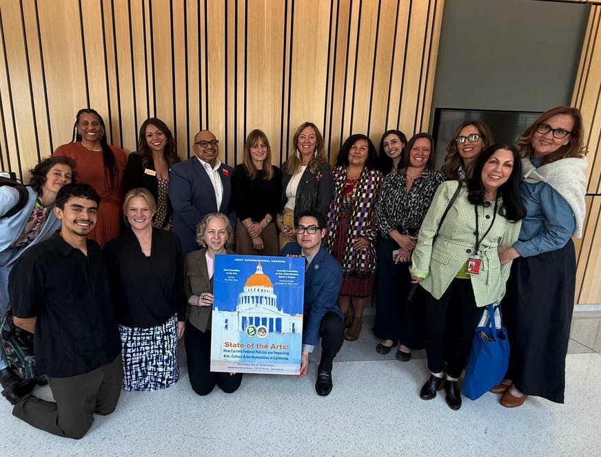 CEO Julie Baker joined leaders from across the state to present testimony for the State of the Arts Hearing, held by the Joint Committee on the Arts in Sacramento on May 14th.