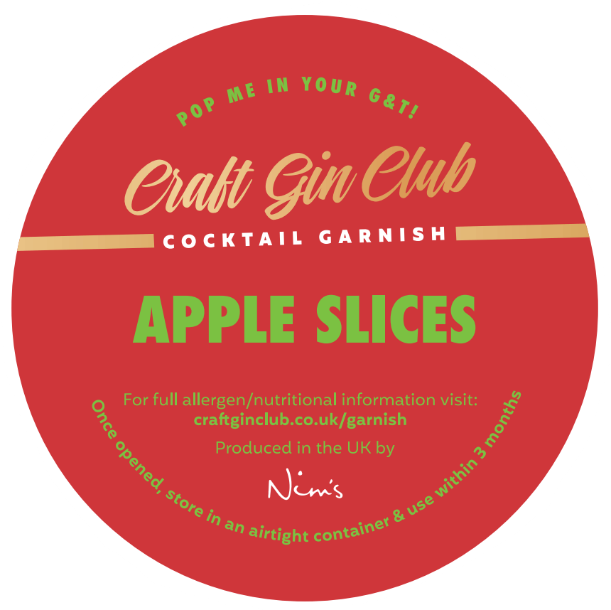 Apple Slices Garnish Label