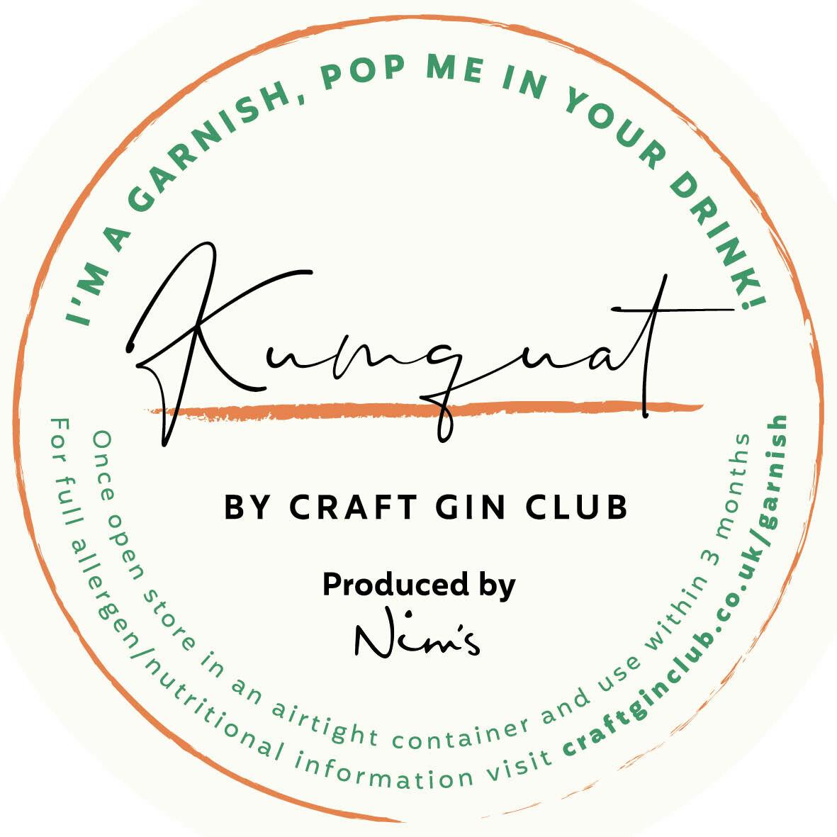 Kumquat Garnish Label