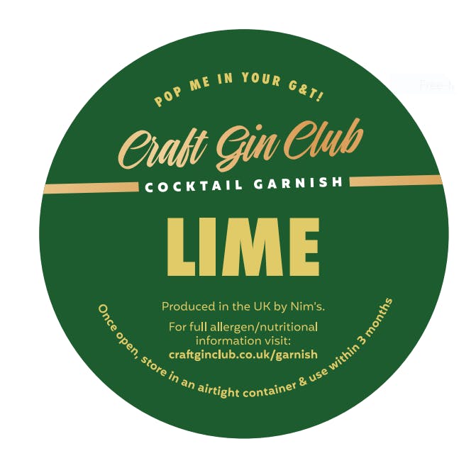 Lime Garnish Label