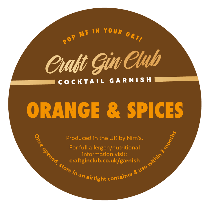 Orange & Spices Garnish Label
