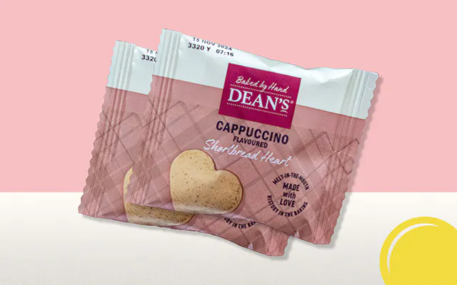 Dean's Cappuccino Flavoured Shortbread Heart