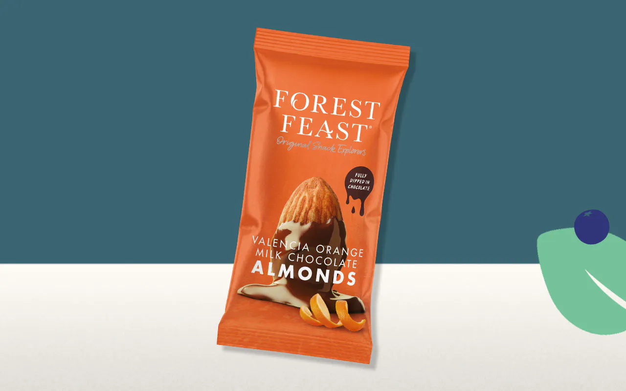 Forest Feast Valencia Orange Milk Chocolate Almonds
