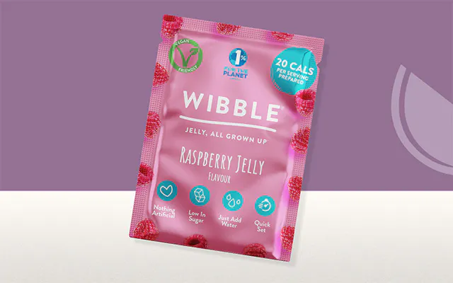 Wibble Raspberry Vegan Jelly Crystals