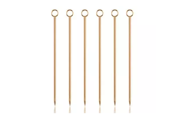 Copper cocktail picks