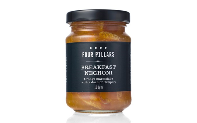 Four Pillars breakfast negroni marmalade with campari