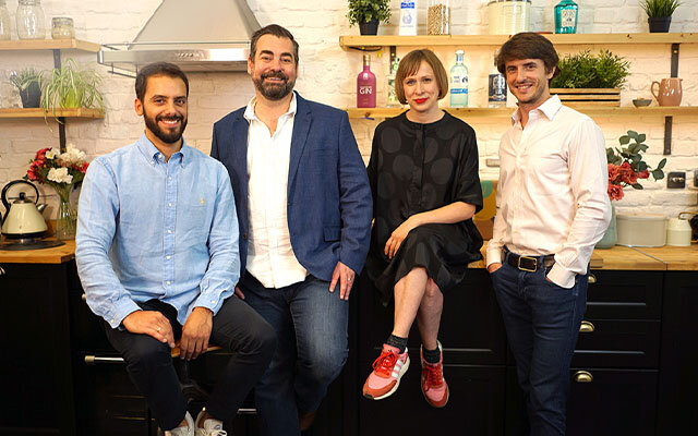 Craft Gin Club’s co-founders John and Jon, with our Director of Marketing Alex, Director of Content & Community Katy