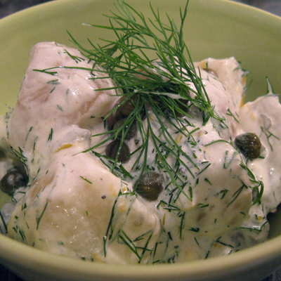 Midsummer new potato salad