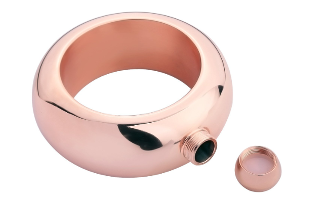 Bracelet flask with screw cap