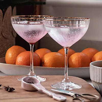 Anthropologie Pink Drinking Glasses UK