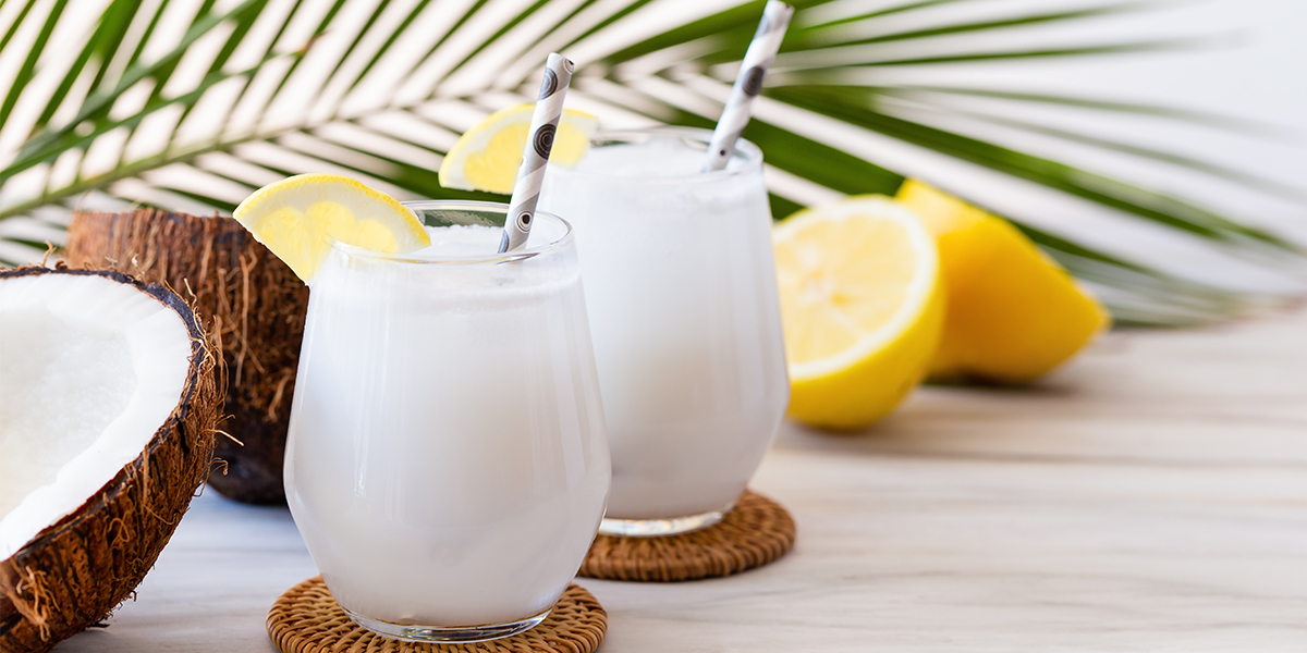A coconut milk and gin cocktail to bring back all your best 