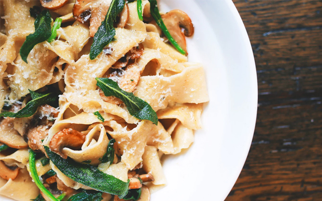 Mushroom Herb Creamy Pasta Dinner Entree