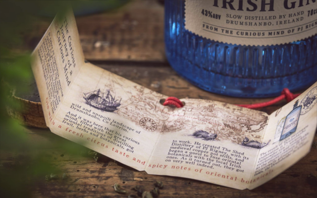 Irish gin botanicals sheet