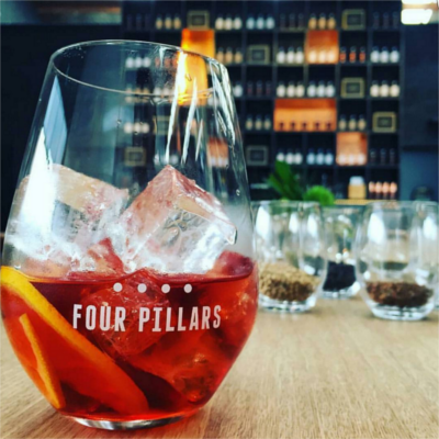 four pillars negroni gin cocktail