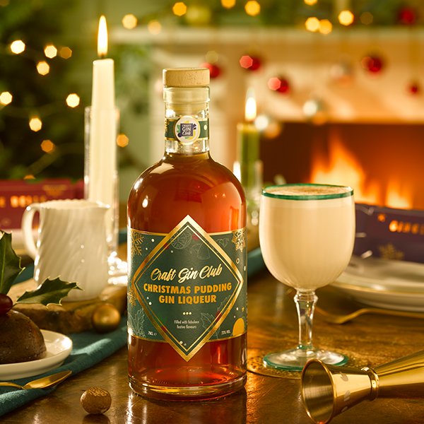Christmas pudding gin liqueur