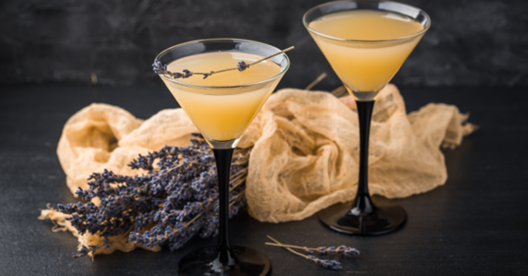 Lavender Bees Knees Gin Cocktail