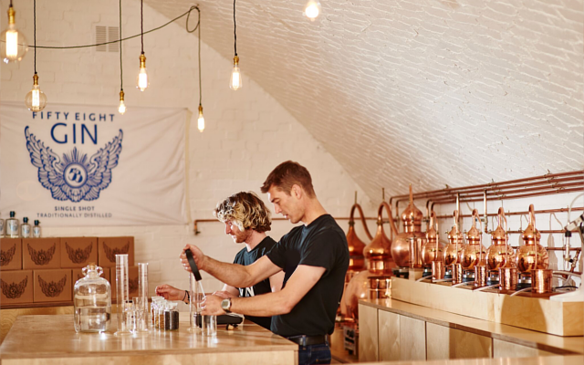 58 Gin Distillery interior