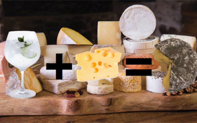 Cheese washed in gin