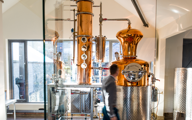Salcombe distillery copper still