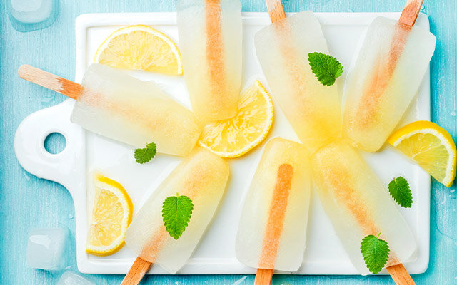 Elderflower & Lemon Gin and Tonic Ice Lollies