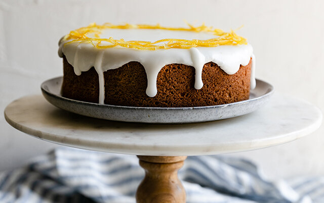 Lemon Verbena & Gin Drizzle Cake