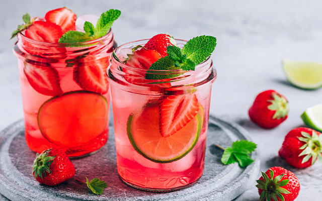 Strawberry Kefir Spritz