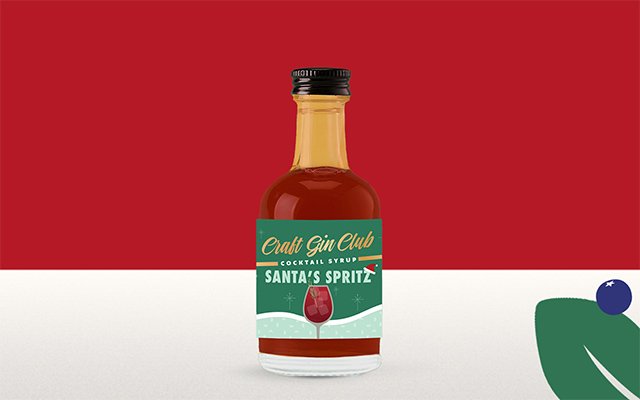 Craft Gin Club's Santa's Spritz Cocktail Syrup