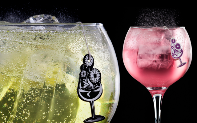 Gin and Tonics green and pink