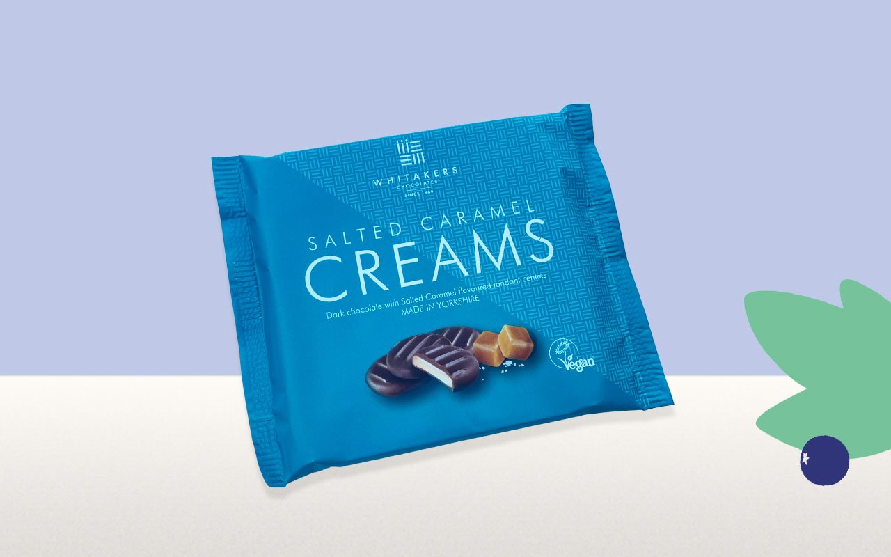 Whitakers Dark Chocolate Salted Caramel Fondant Creams