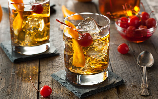 Foxy Old Fashioned gin cocktail