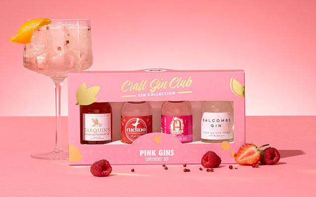 Any pink gin lover needs to own this miniature gin gift set.