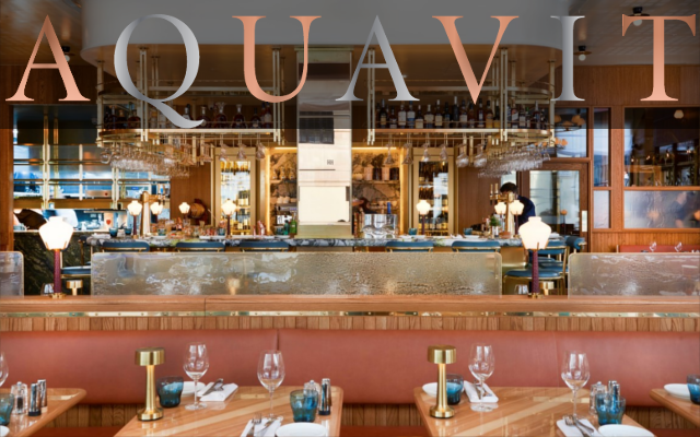 Aquavit Bar in London Gin cocktails