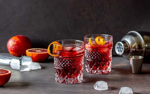 Sloe Gin Negroni cocktail recipe