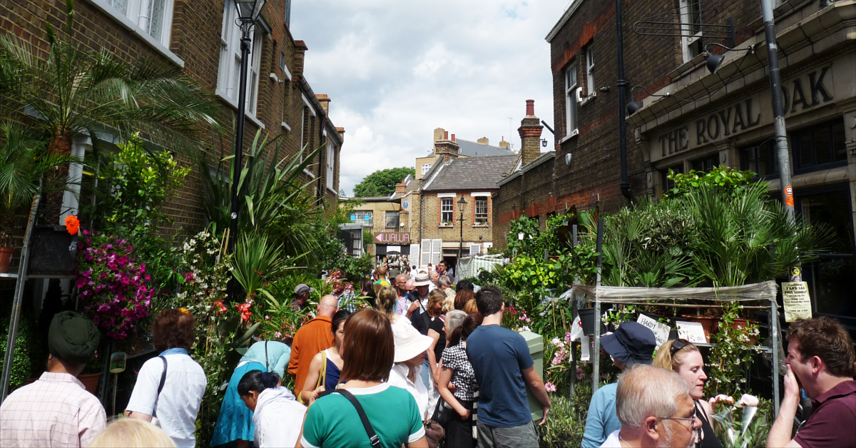 Columbia Road Flower Market East London