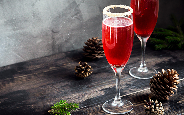 Sloe gin and prosecco cocktail recipe