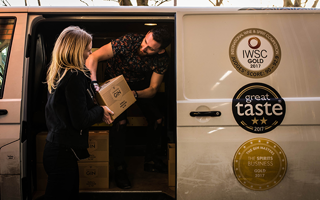 Seb and Jen of Manchester gin