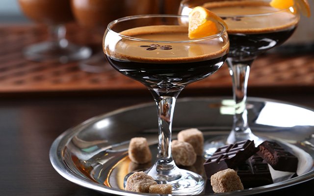 Rum and Angostura bitter Espresso Grog cocktail recipe