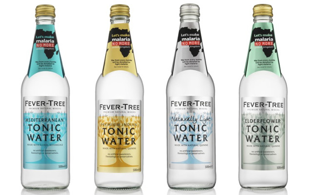Fever Tree Malaria Bottles range