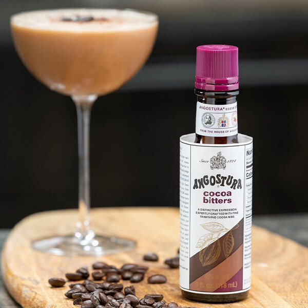 Angostura Cocoa Bitters and gin cocktail